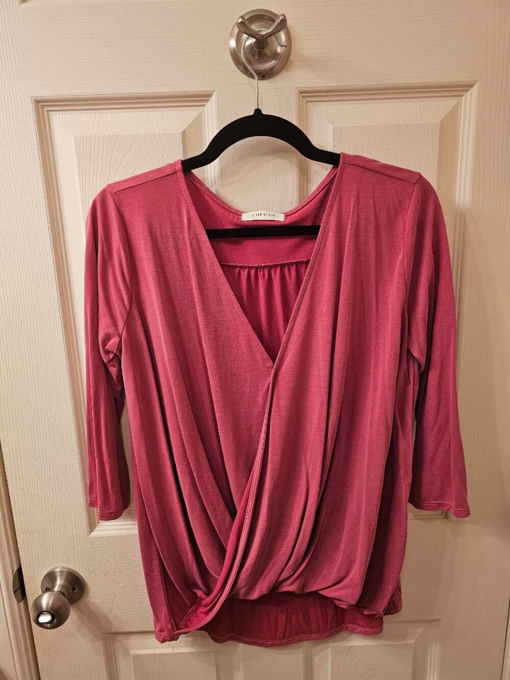 Cherish Medium Rose Pink Blouse